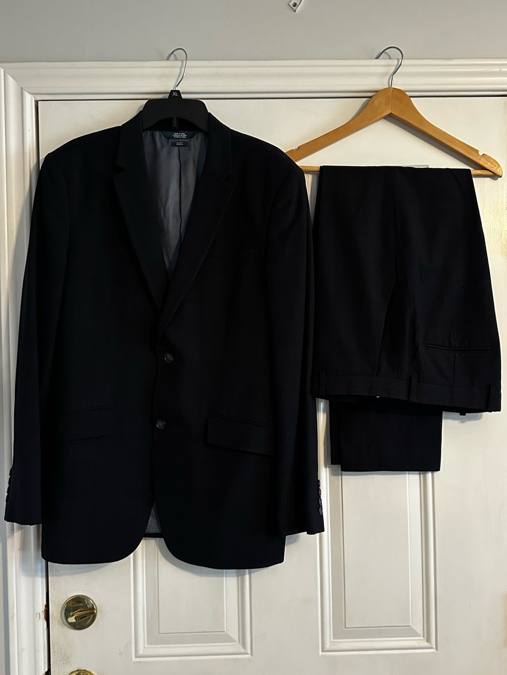 Perry Ellis Men's Black Two-Piece Suit